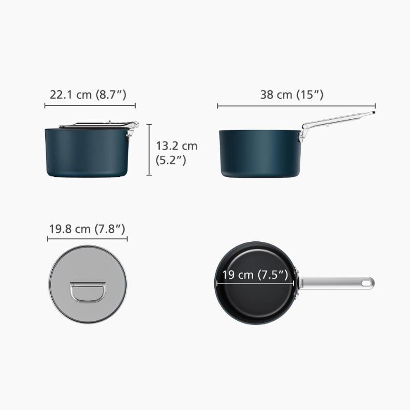 Joseph Joseph Space 19 cm Kapaklı Sos Tenceresi