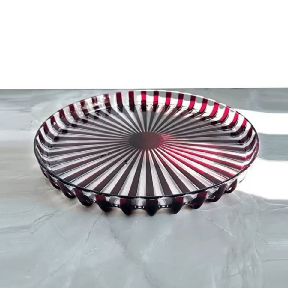 Guzzini Dolce Vita Yuvarlak Tepsi 31 cm Mor