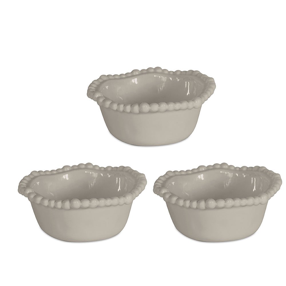 Baci Milano Joke Table Kitchen 3'lü Küçük Kase Kahverengi 12 cm