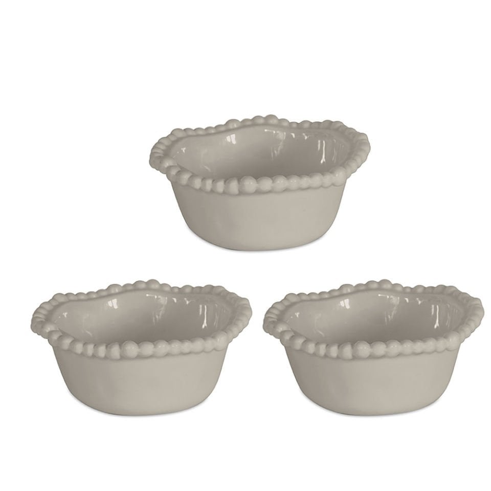 Baci Milano Joke Table Kitchen 3'lü Küçük Kase Kahverengi 12 cm