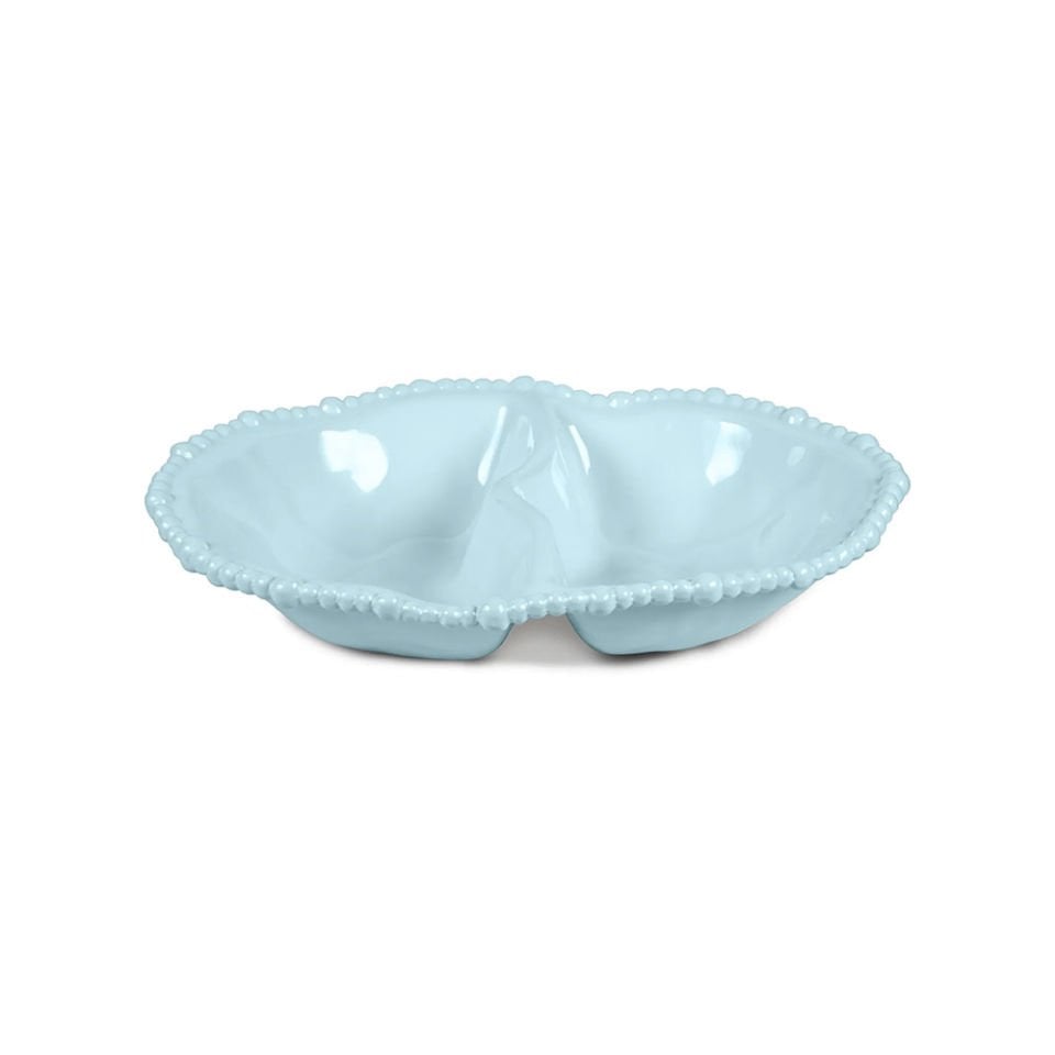 Baci Milano Joke Table Kitchen Melamin 2'li Bölmeli Tabak Aqua 33 cm x 22,5 cm