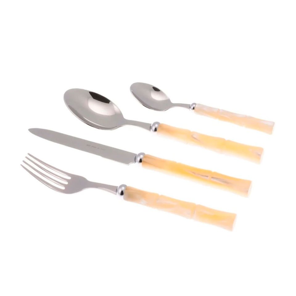 Bamboo Kemik 24 Parça Çtal Bıçak Takımı