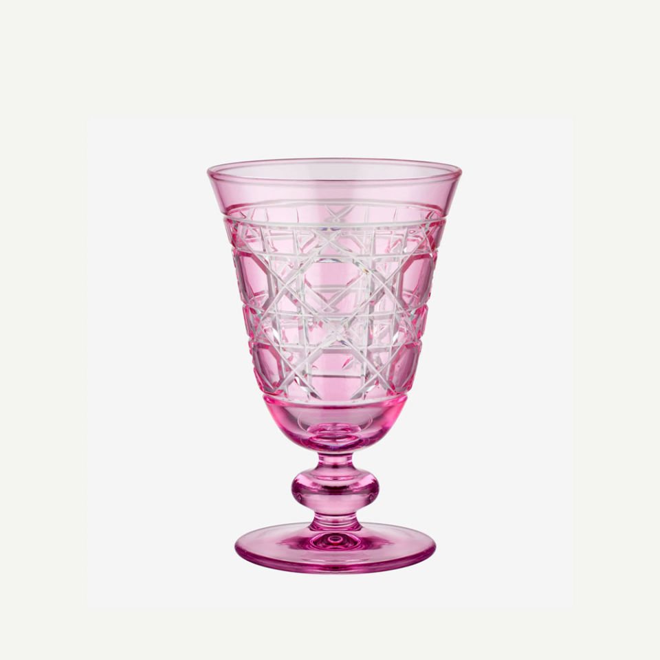 Pembe Cam Kadeh 280 Ml Gloria Collection by Chiara Alessi