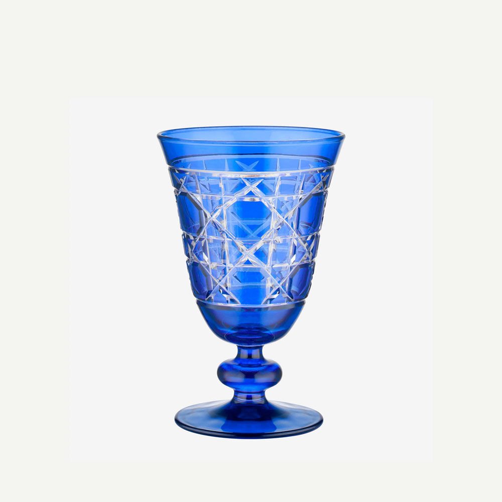Mavi Cam Kadeh 280 Ml Gloria Collection by Chiara Alessi
