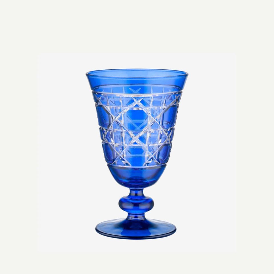 Mavi Cam Kadeh 280 Ml Gloria Collection by Chiara Alessi