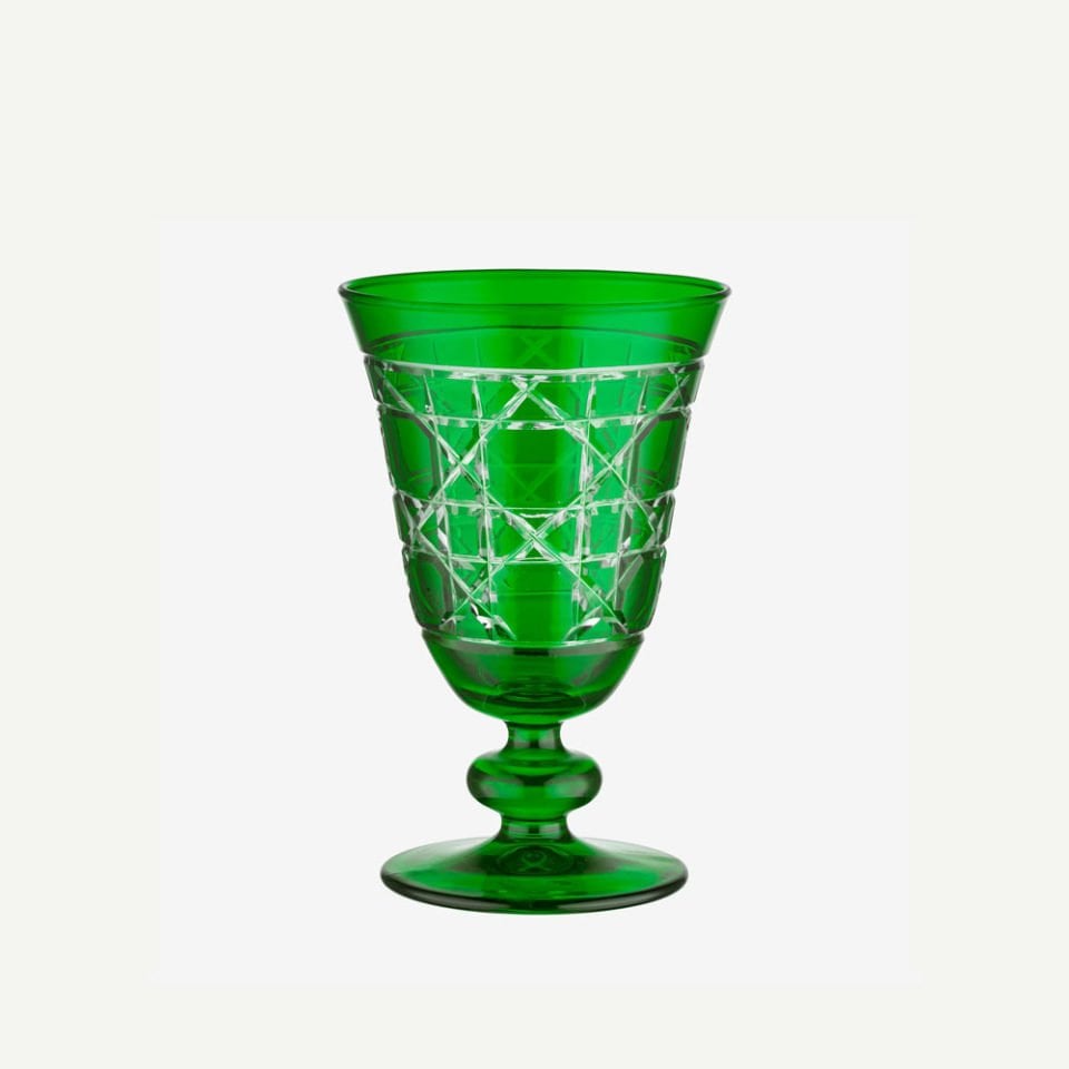 Yeşil Cam Kadeh 280 Ml Gloria Collection by Chiara Alessi