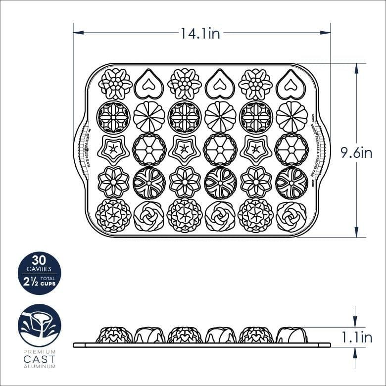 Nordicware 5 Çayı Mini Kek Şekilleri Kalıbı
