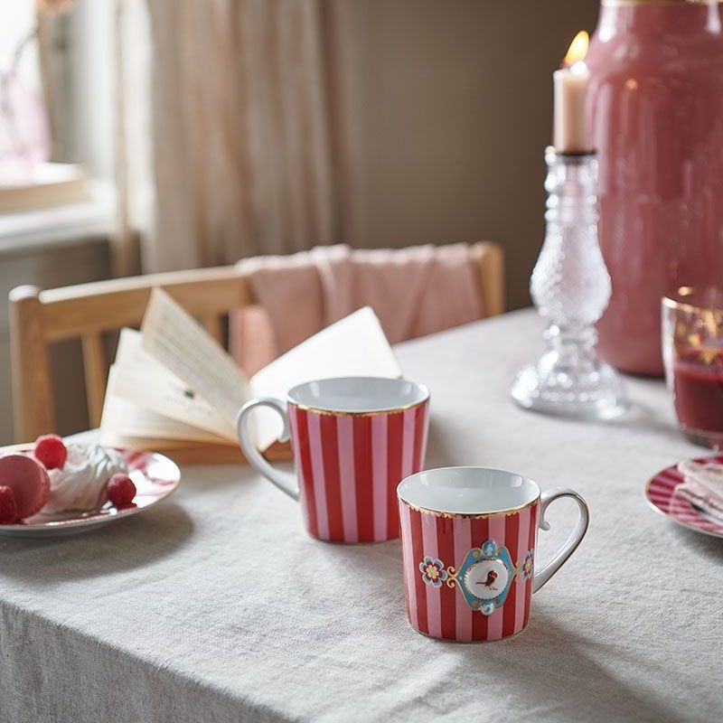 Kırmızı Porselen Kupa 250 Ml Love Birds Collection by Pip Studio