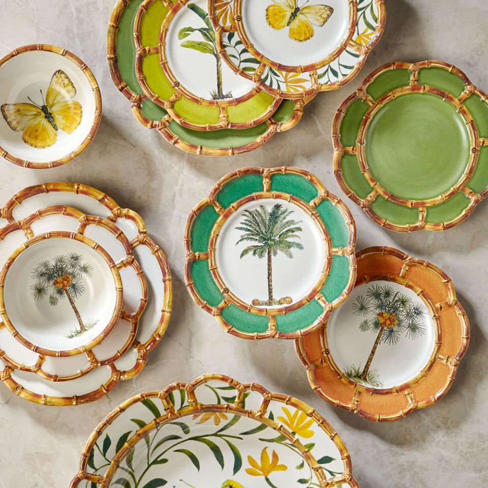 Beyaz Melamin Kase 38 Cm Bambu Collection by Chiara Alessi