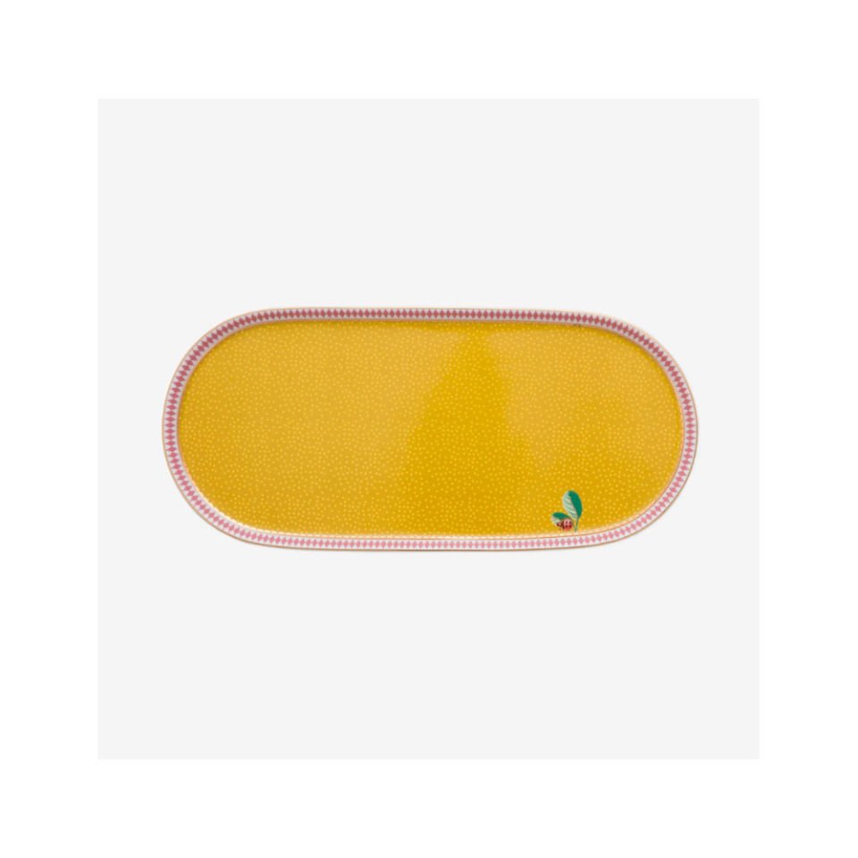 Sarı Porselen Servis Tabağı 25 Cm La Majorelle Collection by Pip Studio