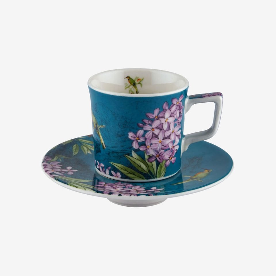 Mavi Porselen Kahve Fincan Seti 120 Ml Collection by Chiara Alessi