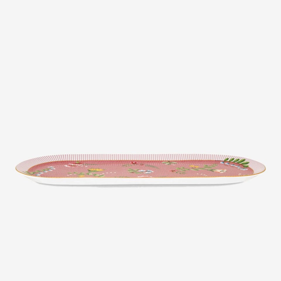 Pembe Porselen Servis Tabağı 33 Cm La Majorelle Collection by Pip Studio