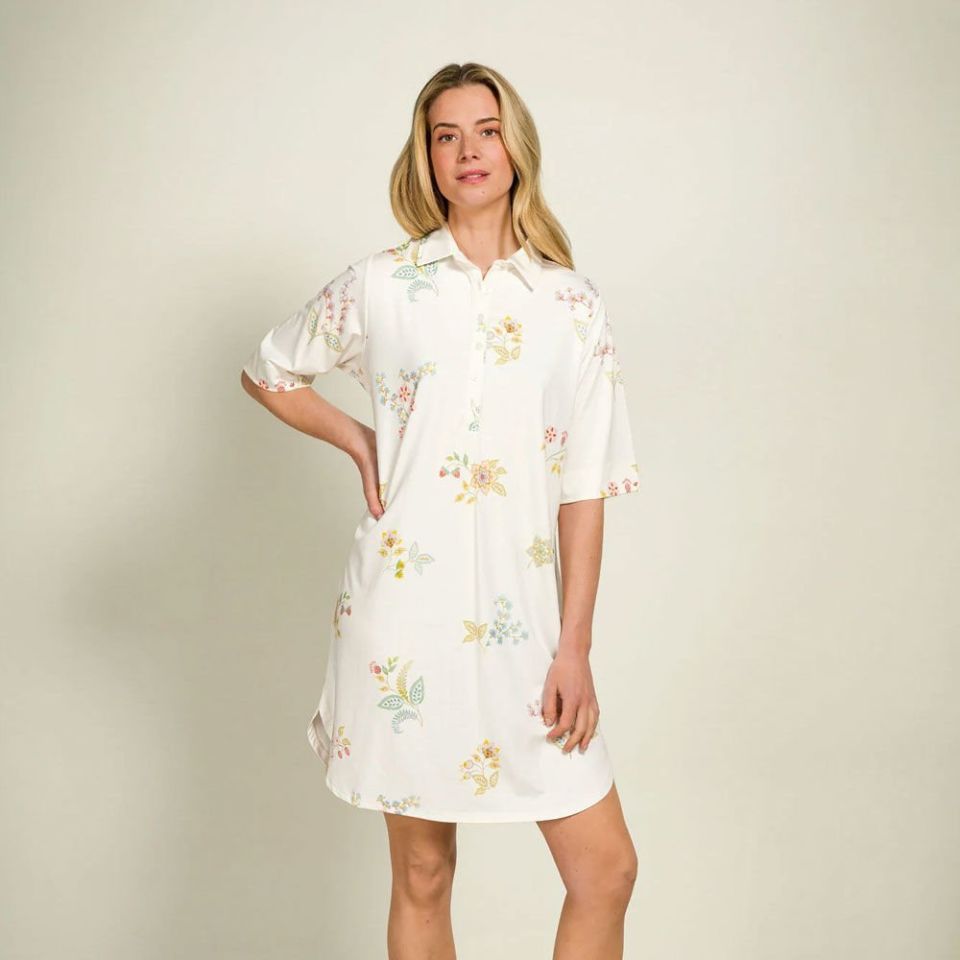 Beyaz Viscose Gecelik Devi Collection by Pip Studio Medium