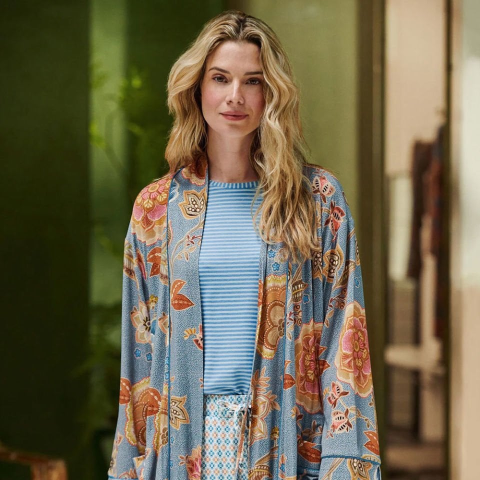 Mavi Viscose Kimono Nisha Collection by Pip Studio Small