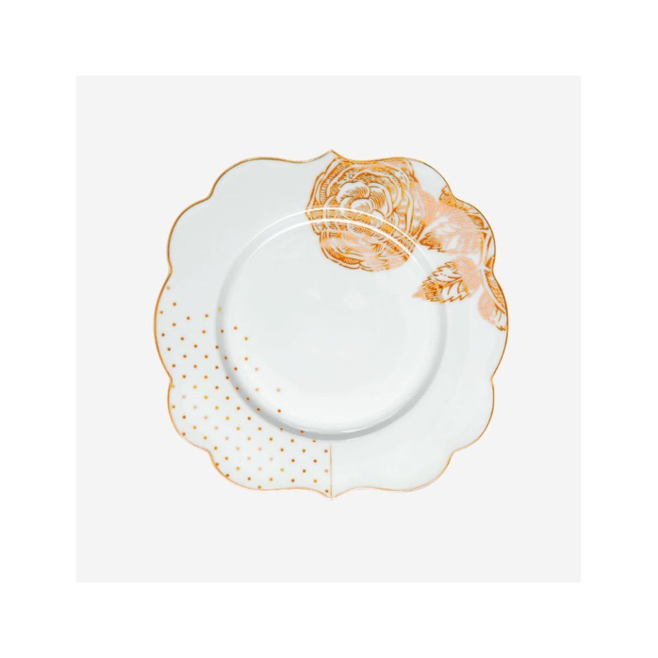 Mavi Beyaz Porselen Pasta Tabağı 17 Cm Royal White Collection by Pip Studio