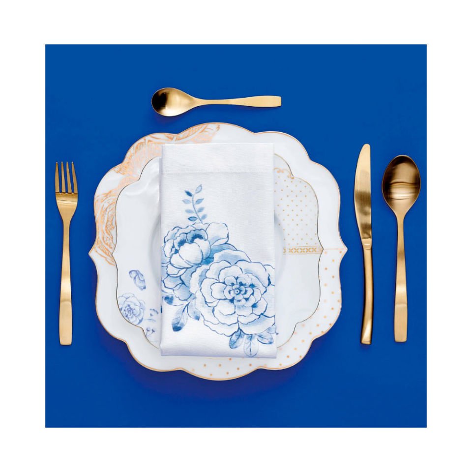 Mavi Beyaz Porselen Pasta Tabağı 17 Cm Royal White Collection by Pip Studio