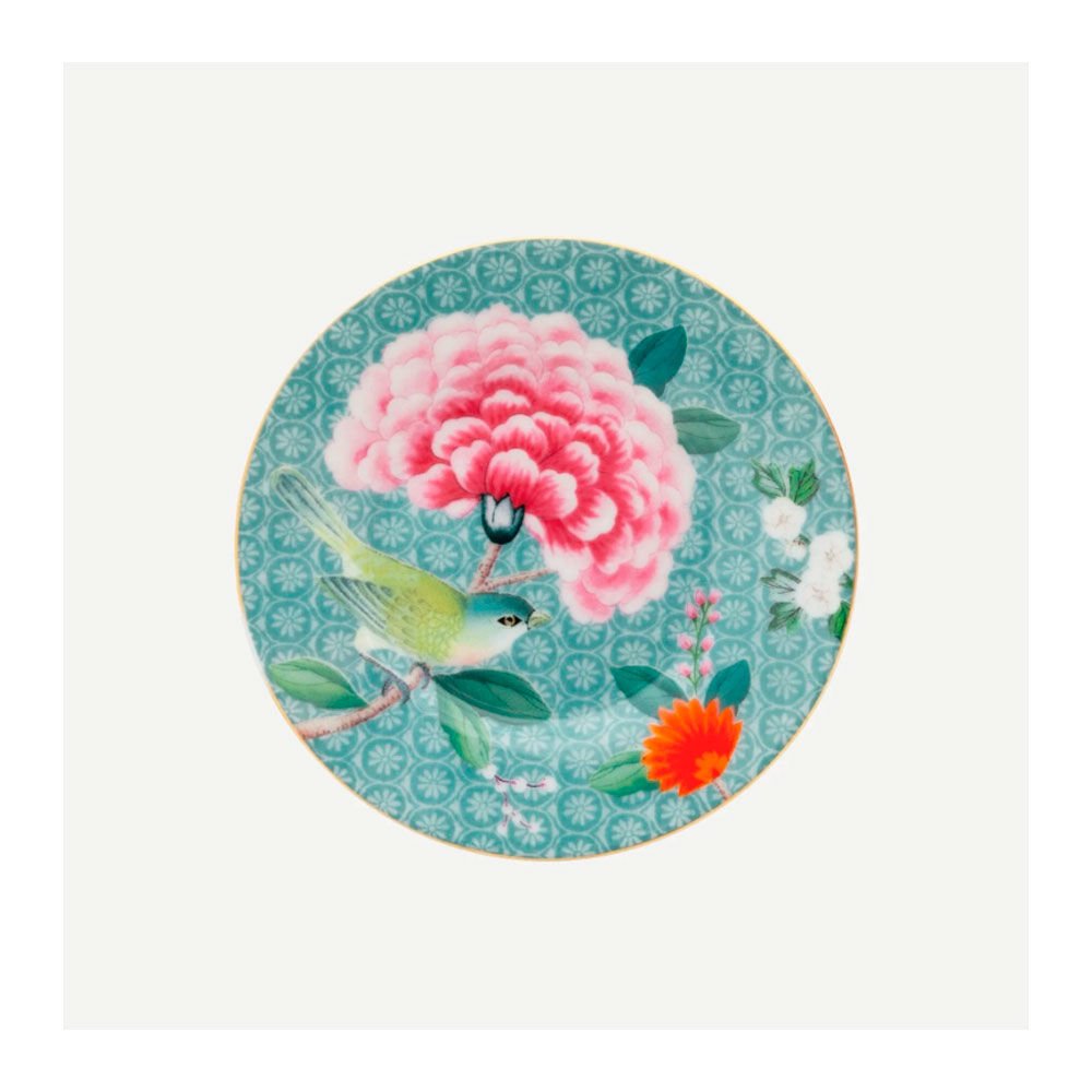 Mavi Porselen Petit Four Tabağı 12 Cm Blushing Birds Collection by Pip Studio