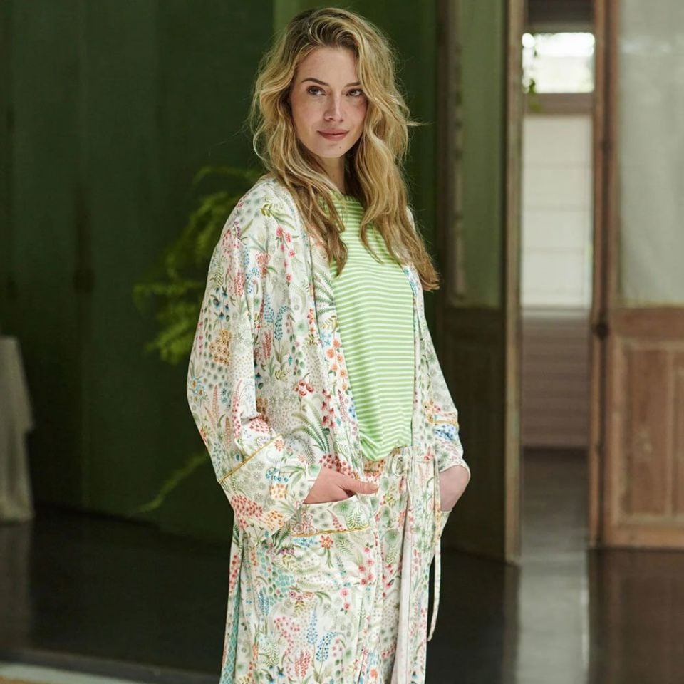 Beyaz Viscose Kimono Naomi Collection by Pip Studio Medium