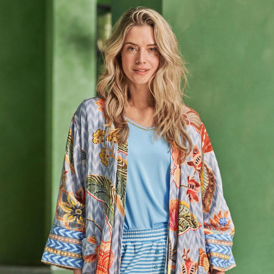 Mavi Cotton Kimono Noa Collection by Pip Studio Small