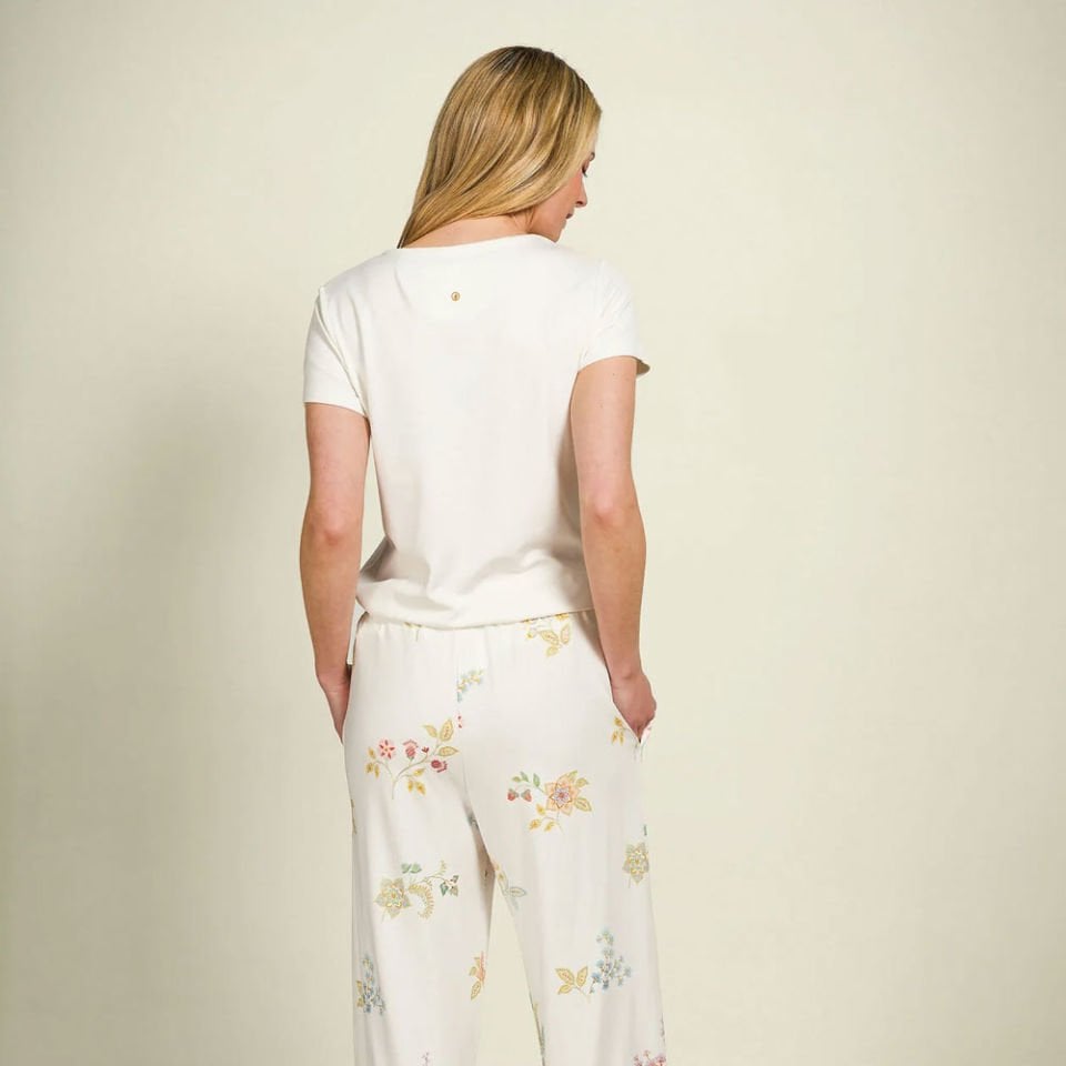 Beyaz Viscose Pantolon Belin Collection by Pip Studio Small