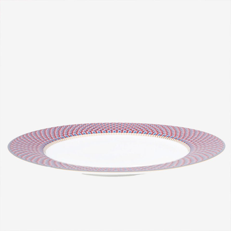 Mavi Porselen Yemek Tabağı 26,5 Cm Flower Festival Collection by Pip Studio
