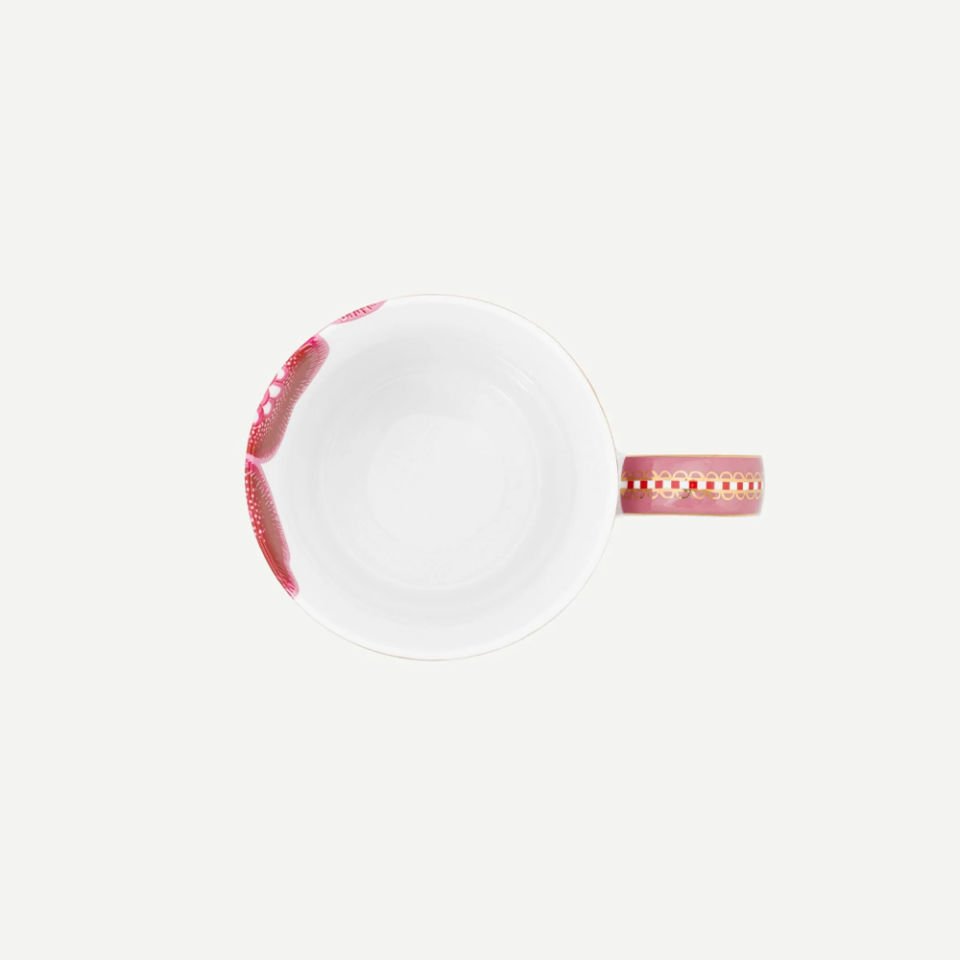 Pembe Porselen Kupa 350 Ml Alphabet Collection by Pip Studio Y Harfli