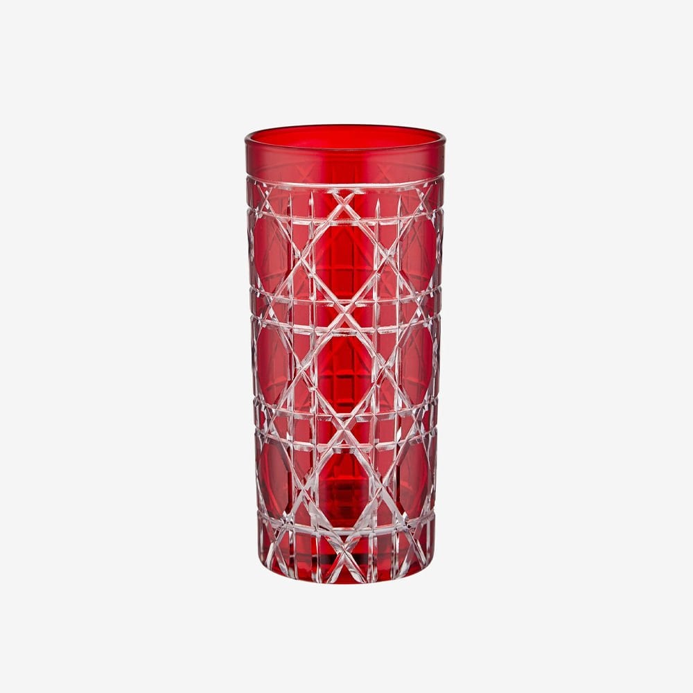 Kırmızı Cam Su Bardağı 485 Ml Gloria Collection by Chiara Alessi