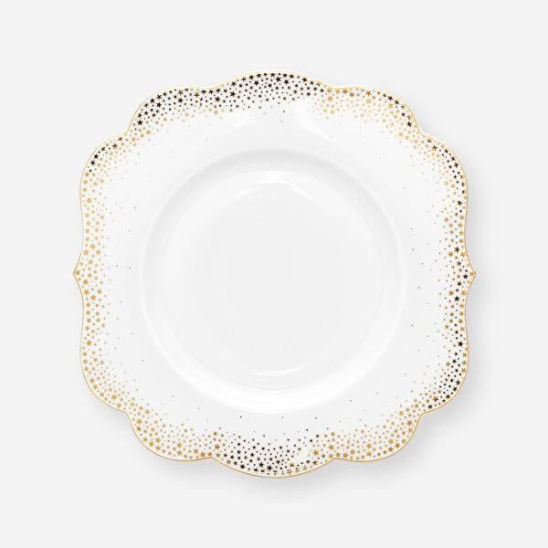 Beyaz Porselen Kahvaltı Tabağı 23,5 Cm Royal Gold White Collection by Pip Studio