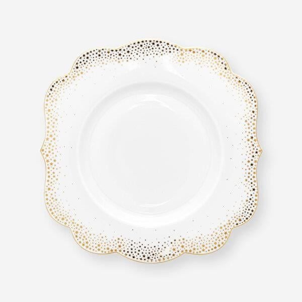 Beyaz Porselen Kahvaltı Tabağı 23,5 Cm Royal Gold White Collection by Pip Studio