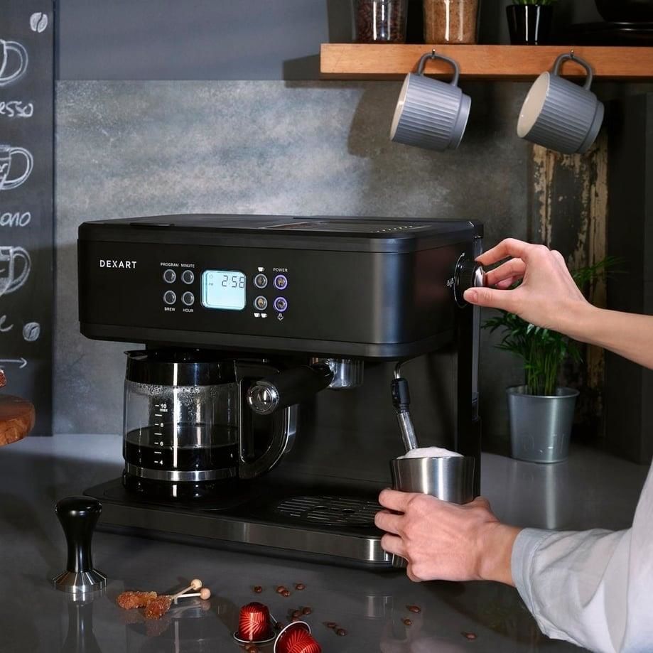 Dexart Home Barista 3-in-1 Filtre Kahve & Espresso Makinesi