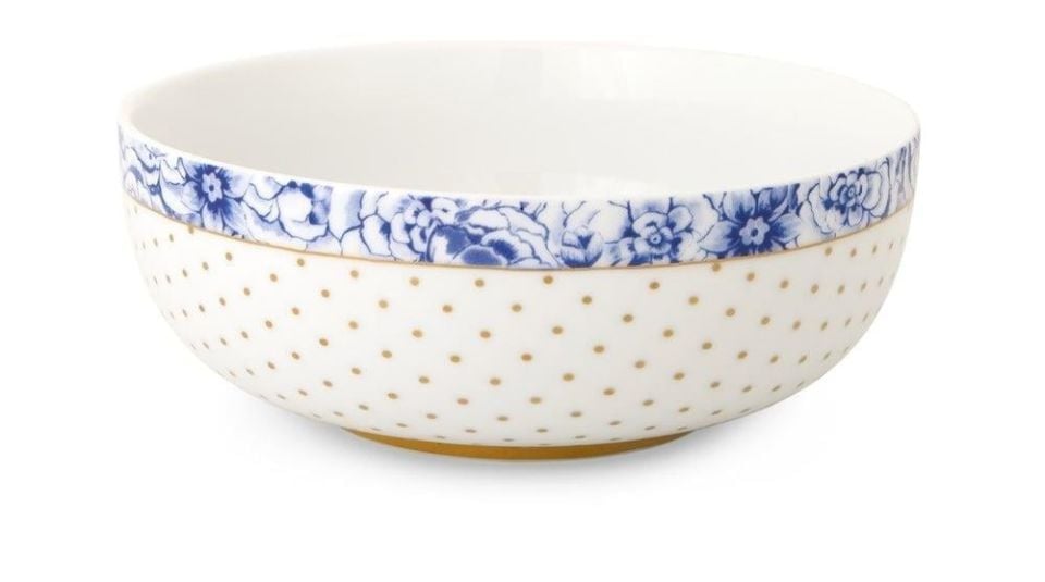 Mavi Beyaz Porselen Kase 15 Cm Royal White Collection by Pip Studio