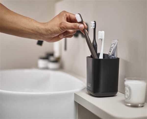 JJ_Easy Store_Toothbrush_Caddy_(70598) Dişfırçalık Siyah