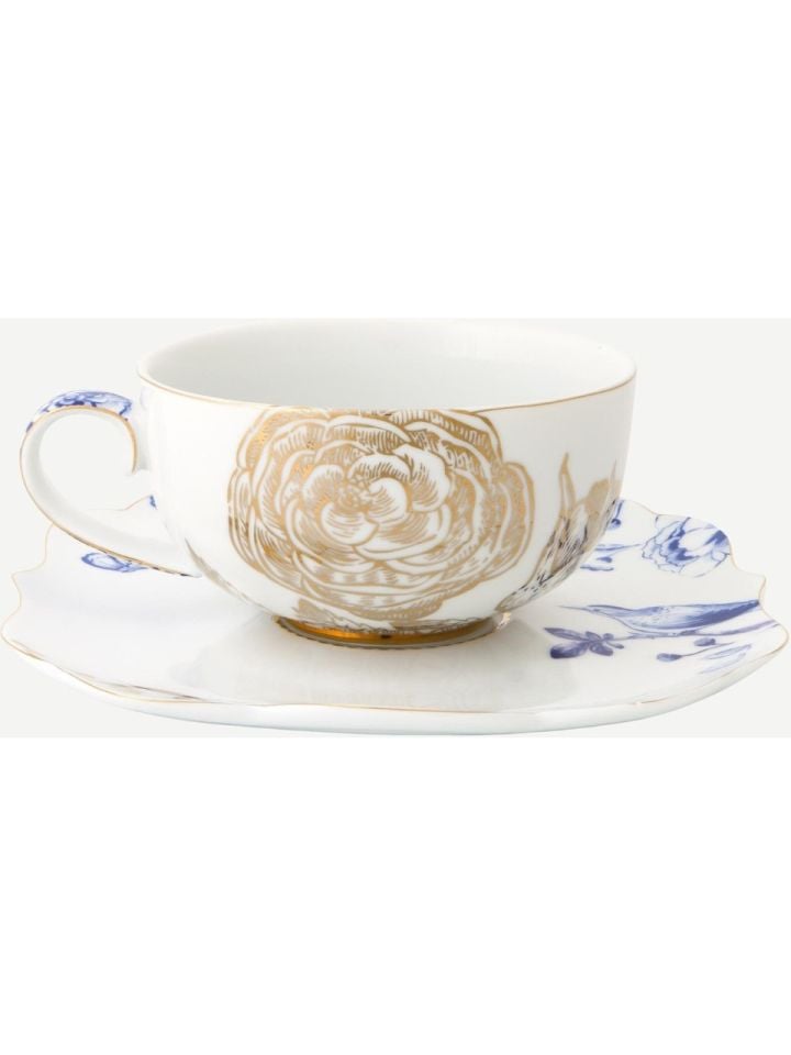 Mavi Beyaz Porselen Çay Fincanı 225 Ml Royal White Collection by Pip Studio