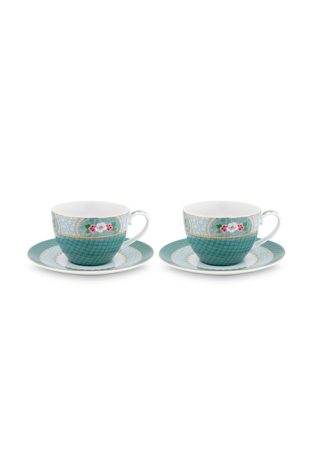 Mavi Porselen Çay Fincan Seti 280 Ml Blushing Birds Collection by Pip Studio