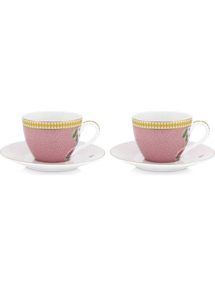 Pembe Porselen Kahve Fincan Seti 120 Ml La Majorelle Collection by Pip Studio