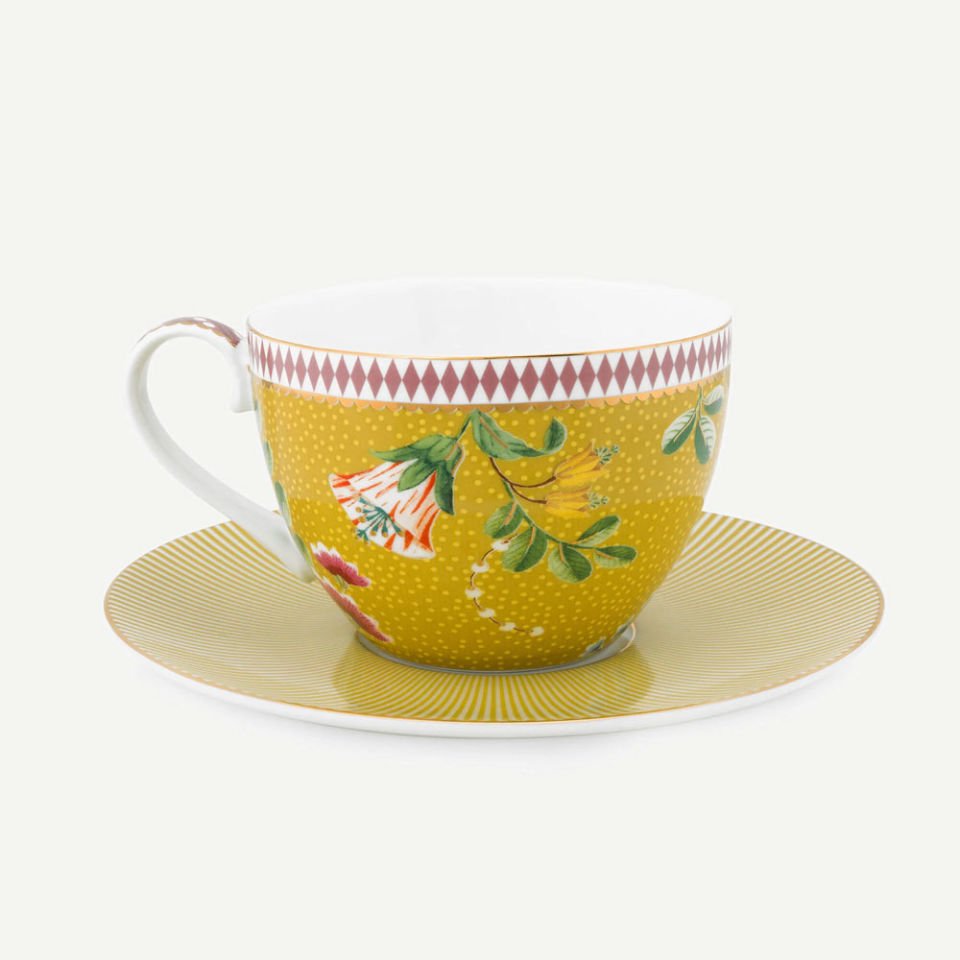 Sarı Porselen Çay Fincan Seti 280 Ml La Majorelle Collection by Pip Studio