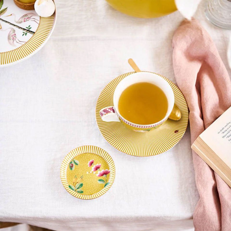 Sarı Porselen Çay Fincan Seti 280 Ml La Majorelle Collection by Pip Studio