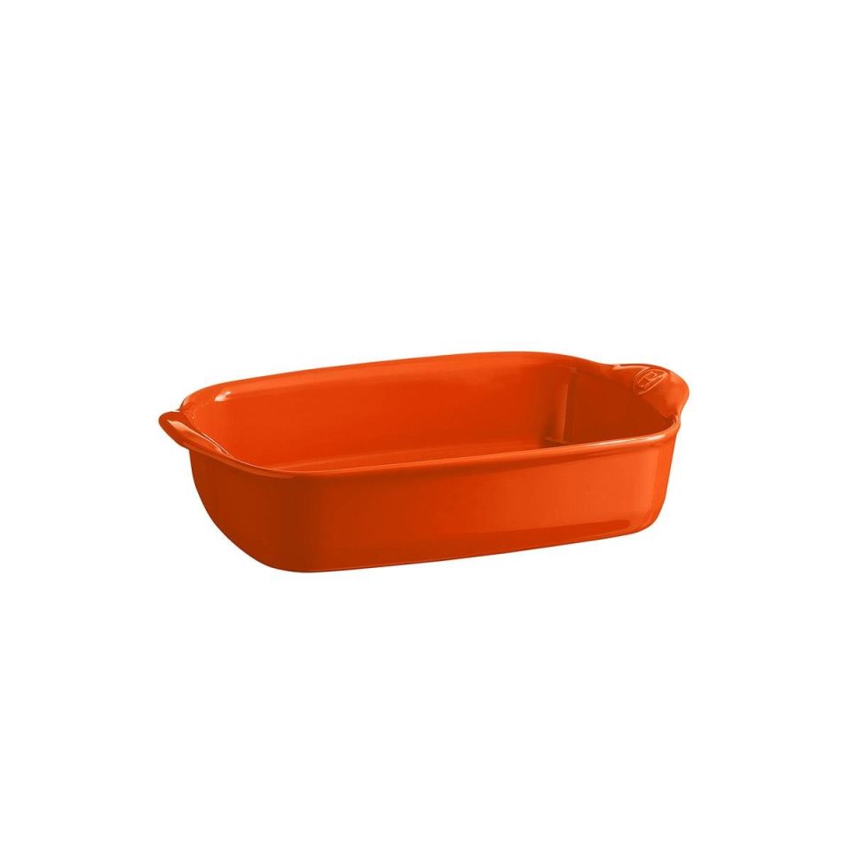 Emile Henry Tart Börek Fırın Kabı Dikdörtgen 22 x 14,5 cm Turuncu/Toscane