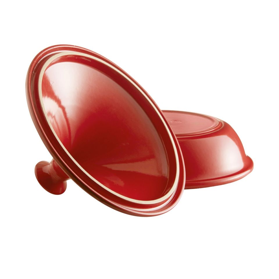 Emile Henry Ateşe Dayanıklı Tajin 32 cm 5 Lt Kırmızı/Burgundy
