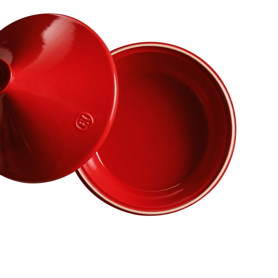 Emile Henry Ateşe Dayanıklı Tajin 32 cm 5 Lt Kırmızı/Burgundy