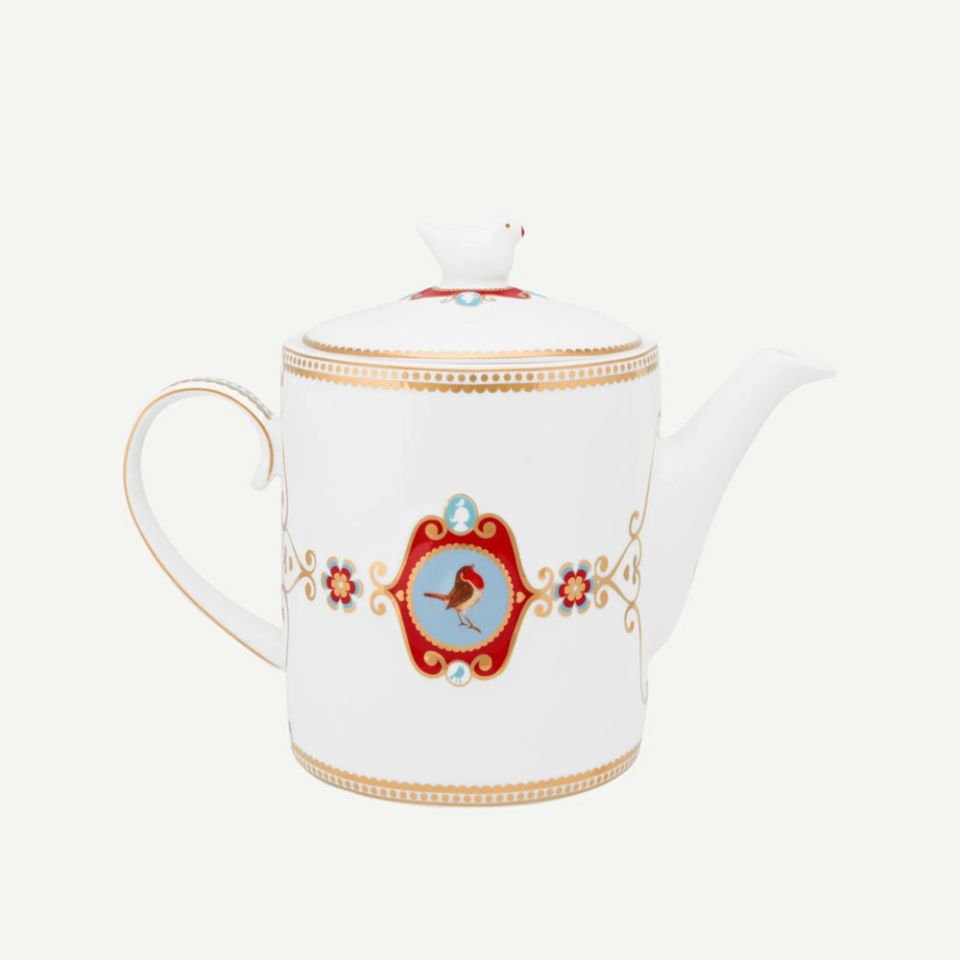 Beyaz Porselen Demlik 1300 Ml Love Birds Collection by Pip Studio