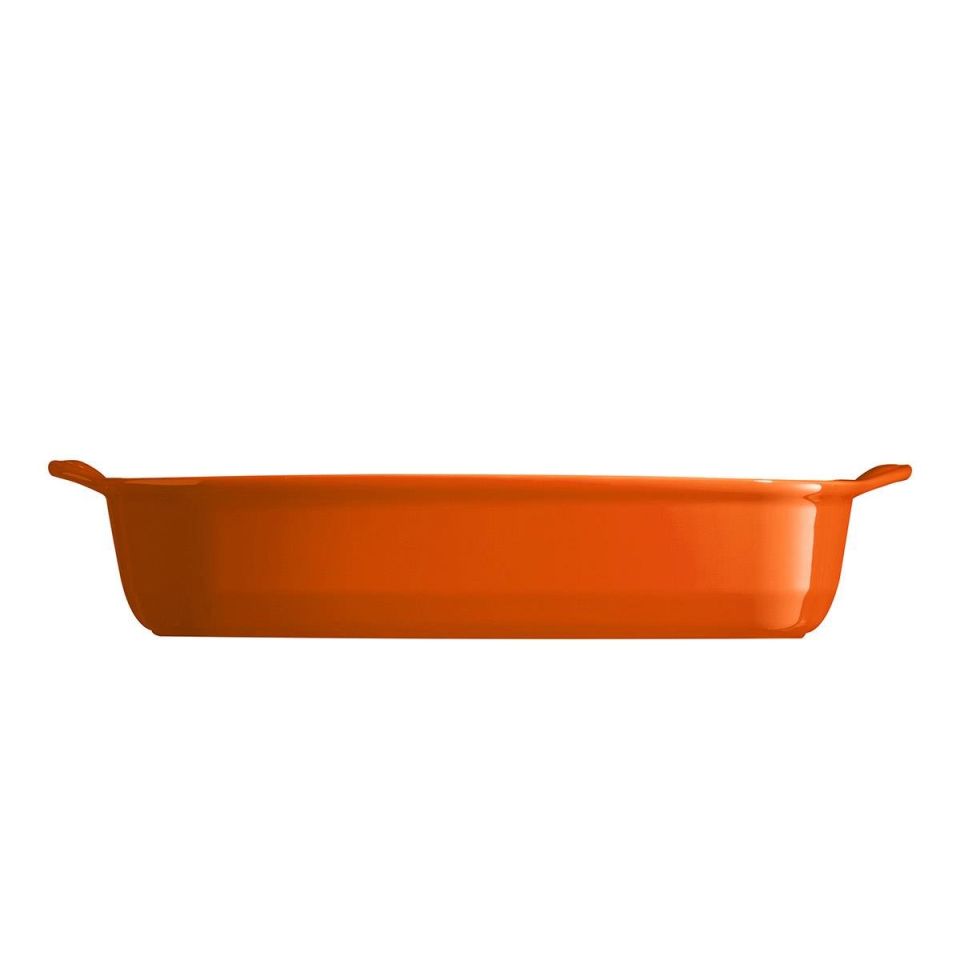 Emile Henry Tart Börek Fırın Kabı Dikdörtgen 22 x 14,5 cm Turuncu/Toscane