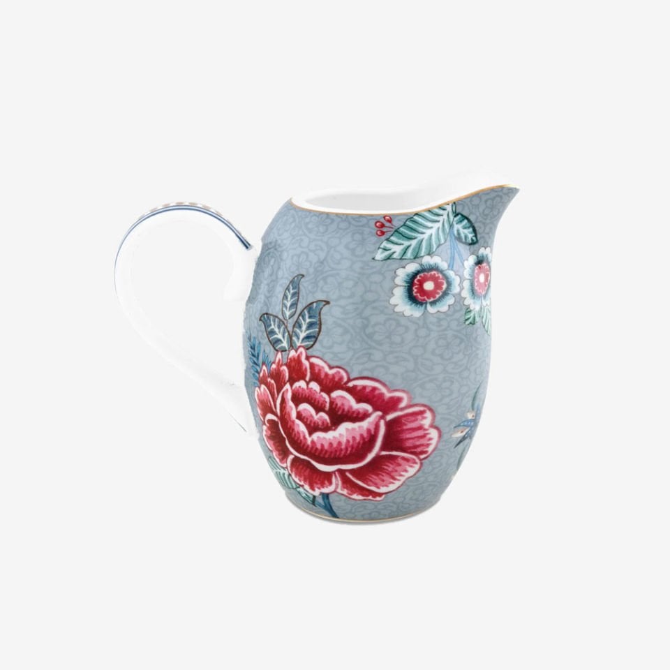 Mavi Porselen Sütlük 250 Ml Flower Festival Collection by Pip Studio
