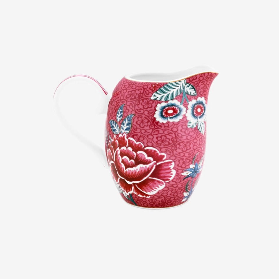 Kırmızı Porselen Sütlük 250 Ml Flower Festival Collection by Pip Studio
