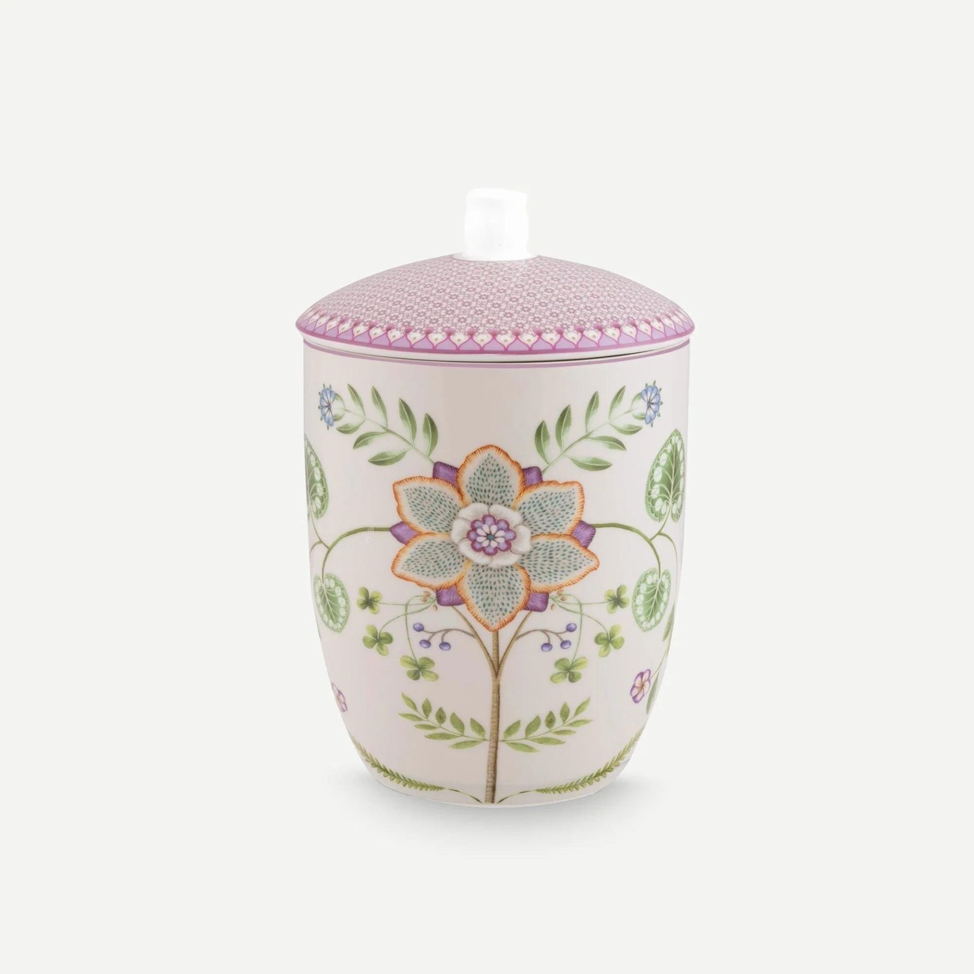 Mor Porselen Saklama Kutusu 1500 Ml Lily & Lotus Collection by Pip Studio