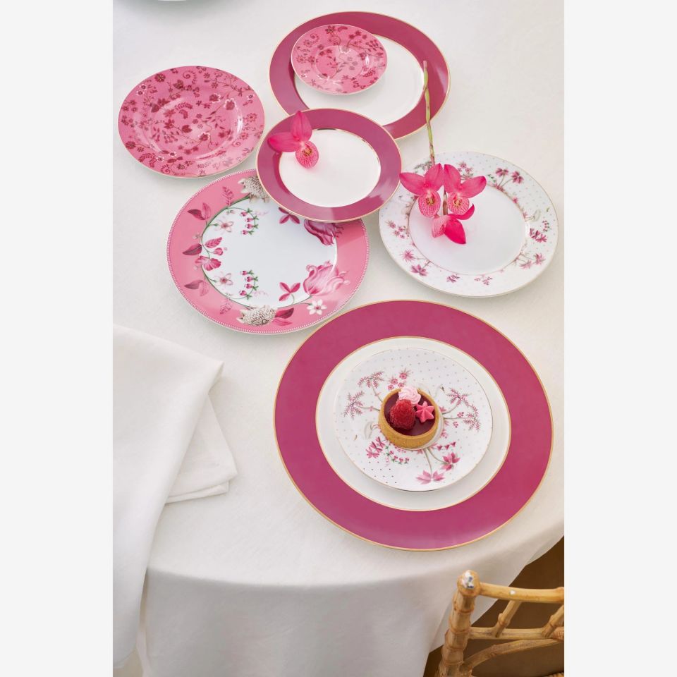 Pembe Porselen Pasta Tabağı 17 Cm Jolie Collection by Pip Studio