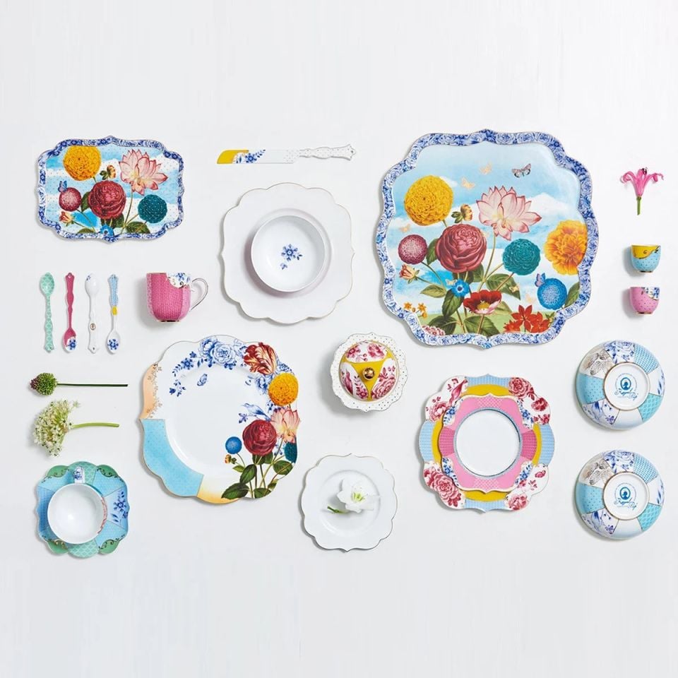 Beyaz Porselen Tepsi 38 Cm Royal Collection by Pip Studio