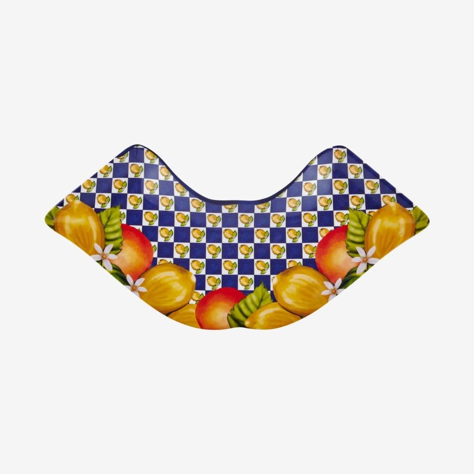 Mavi Melamin Meze Tabağı 7 Parça Capri Collection by Chiara Alessi