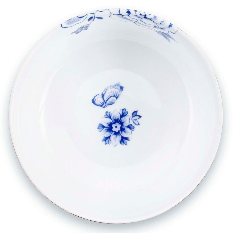Mavi Beyaz Porselen Kase 12,5 Cm Royal White Collection by Pip Studio