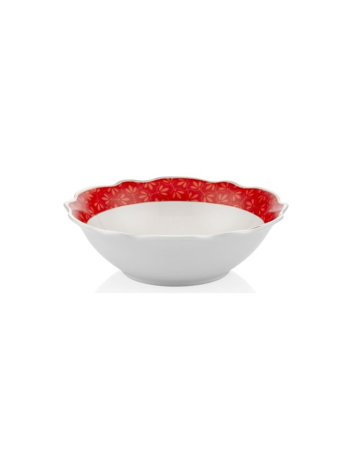 Kırmızı Porselen Yemek Takımı 24 Parça Allure Collection by Chiara Alessi